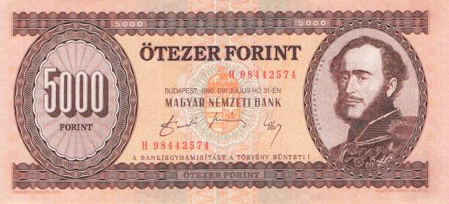 5000 Forint 1990 p.177a